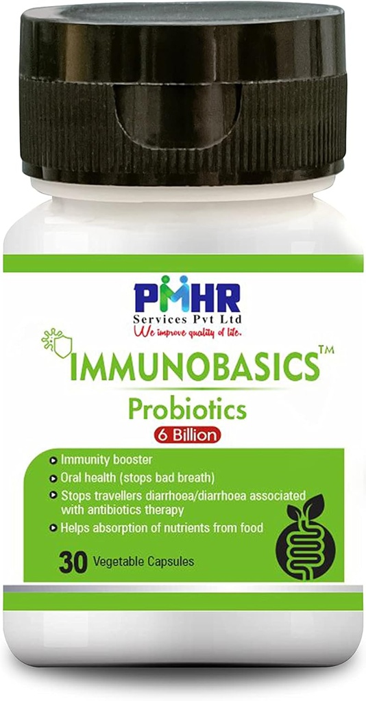 Bacillus claussi Plus 6 Billion CFU Capsules | It Contains L. Acidophillus, L. Rhamnosus, L. paracasei, L. Returi, Saccharomyces Boulardii, Bacillus Clausii and FOS for Gut Health.