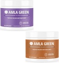 Amla σκόνη & πράσινο τσάι Superfood συμπλήρωμα με elderberry & κολοκύθα spice, οργανικά, Vegan, 30 εξυπηρετούν