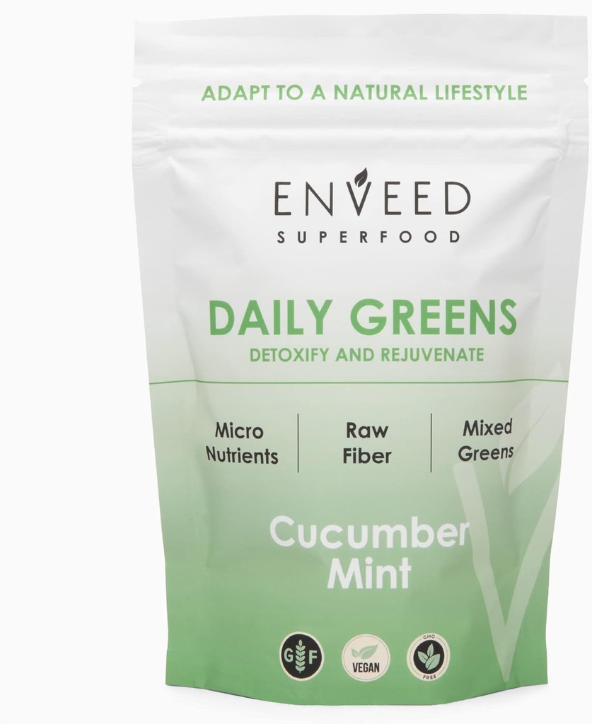 Superfood Wild Greens | Organik Toz – Spirulina, Chlorella, Ashwagandha, Maca Root & Reishi Mushroom | Temizojenlerin Genişleştirilmesi ile Sağlıklı,% 100 Doğal Diyet - 20 Hizmetler