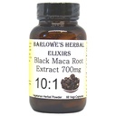 Barlowe's Herbal Elixirs Black Maca | Peruvian Maca Root Extract | Kapsül başına 700 mg | 60 Veggie Capsules (Vegan, Kosher, Halal) | Glass Şişe | Üçüncü Parti Test Edildi