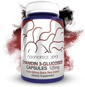 Nootropics Depot Cyanidin 3Glucoside Capsules | 125 mg | 180 Count | Black Rice Extract | C3G | Oryza Sativa | Metabolic, Vision, & Cognitive Support