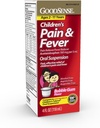 GoodSense Pain Reliever για παιδιά υγρό, φυσαλιδώδες άρωμα τσίχλας, Acetaminophen 160 mg/5 mL, αποτελεσματική ανακούφιση του πόνου / μειωτής πυρετού για παιδιά ηλικίας 2-11, 4 Oz