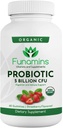 Organik Probiyotik Gummies, hizmet başına 5 Milyar CFU, 60 Kont, Vegan, Destekler Digestive Health ve Immune Defense, kadınlar ve Çocuklar için; Strawberry Flavor