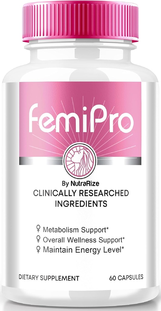 FemiPro Capsules, Urinary Heath Desteği için Premium Formula, Kontrol ve Genel Sağlık için Tüm Doğal Tamam, Femi Pro Yorumlar (60 Capsules)