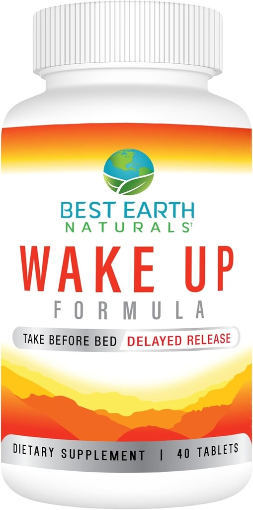 Best Earth Naturals Wake Up Formula, Συμπλήρωμα Καθυστερημένη ενέργεια κυκλοφορίας του χρόνου 40 κόμης