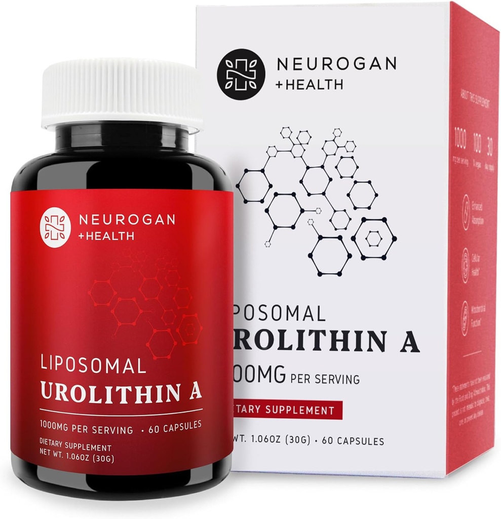 Nörogan Liposomal Urolithin A Capsules - Liposomal Techology for Consistency Cellular Health Post Biotic Supplement for Gut Wellness - Take 2 Daily (60 Capsules, 1000 mg Total Service)