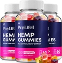 Prolife Hemp Gummies - Hemp Seed Extract Pro Life Labs Tinnitus Herbal Supplement, Health and Wellness Support (3 Pack - 180 Gummies)