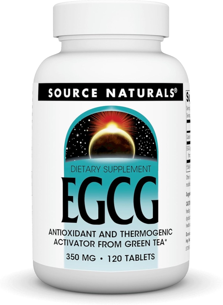 Source Naturals EGCG, Antioksi ve Termogenic Activator from Green Tea*, 350 mg - 120 Tablet