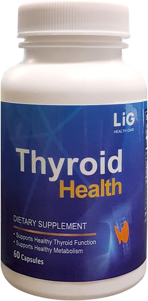 LIG Thyroid Health - Φυσικό βοτανικό συμπλήρωμα - Συρρίκνωση Θυρεοειδή Κύβοι και Οζίδια - Ισορροπία Ορμονών Επίπεδα - Αγιόκλημα Λουλούδι