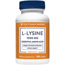 Το Vitamin Shoppe L-Lysine 1.000MG, Essential Amino Acid, Lip Care Supplement, υποστηρίζει Collagen & Elastin Production, Once Daily (100 Tablets)