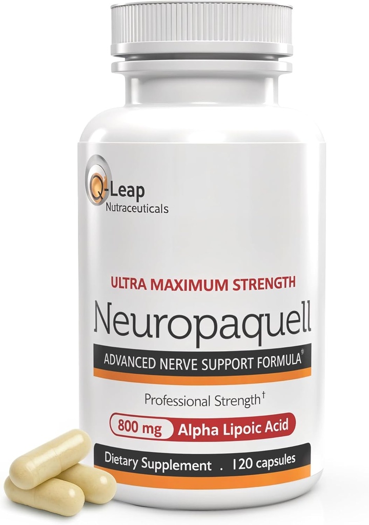 Platinum Health Alpha Lipoic Acid for Neuropati Nerve Pain Support, Supplement, B Vitamins, L Arginine, All Natural maximum Strength Neuropaquell for Discomfort in Feet, Hand, Toes,120 Capsules,800 mg