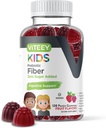 Viteey Prebiotic Kids Fiber για την ανακούφιση της δυσκοιλιότητας, Digestive Health Regularity Support, Natural Weight Support - Fiber 4g, Zero Sugar Added, Vegan, Gluten Free - Νόστιμο Cheastable Fruit Flavored Gummy
