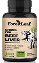 OrmanLeaf Grass Fed Beef Liver Capsules, 3000mg Per Servis, Destekler Full Immunity & Body Wellnes, Cleansing, Digestion, Natural Iron, A and B12, Freeze pet Liver Supplement, 180 Caps