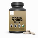 Organik Psyllium Husk Capsules 750 mg, Gut Health için Doğal Fiber Supplement* - Psyllium Husk Toz, Zealthy Life, 250 Capsules