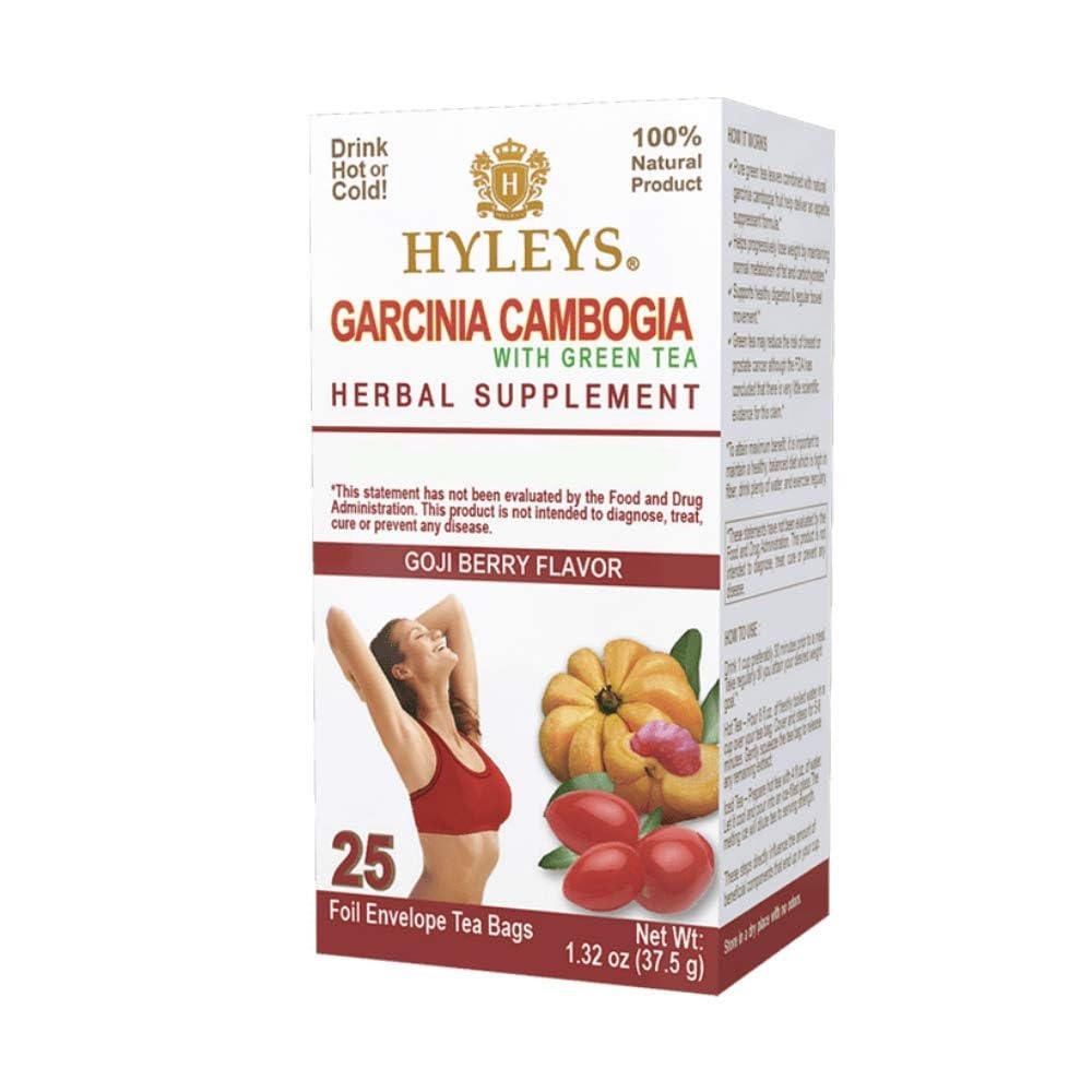 HYLEYS Tea Garcinia Cambogia Green Tea with Cut Berry Flavor - 25 Çay Çanta