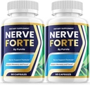 (2 Pack) Nerve Forte Pills, Nerve Forte Capsules Genel Wellness Desteği için Gelişmiş Güç Formülü, Nerve Forte İncelemeleri, Nerveforte Maksimum Performans Vitamini Desteği (120 Capsules)