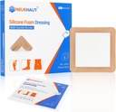 Silikon Köpük Grafik 6'x6'yla Gururlu Giyiyor', Bed Sore Basınç Ulcer Leg Ulcer Silikon Yarası Bandage, High Absorbency Water, 5 Pack by NeueHaut