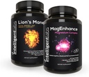 Akıllı Laboratuvarlar 2in-1 MagEnhance Magnezyum Supplement (High Abxia Glycinate, Threonate, and Taurate) ve Lion's Mane Mushroom Supplement ( Fruit%100ing Bodies Extract)