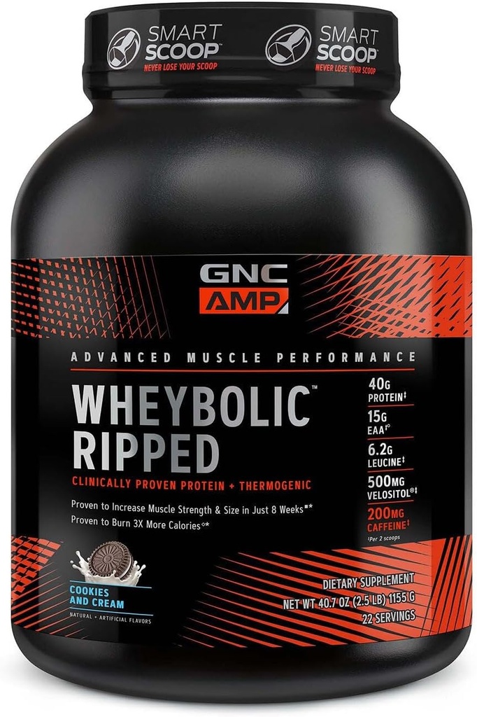 GNC AMP Wheyrel Ripped - Kurabiyeler ve Krem (22 Hizmetler)