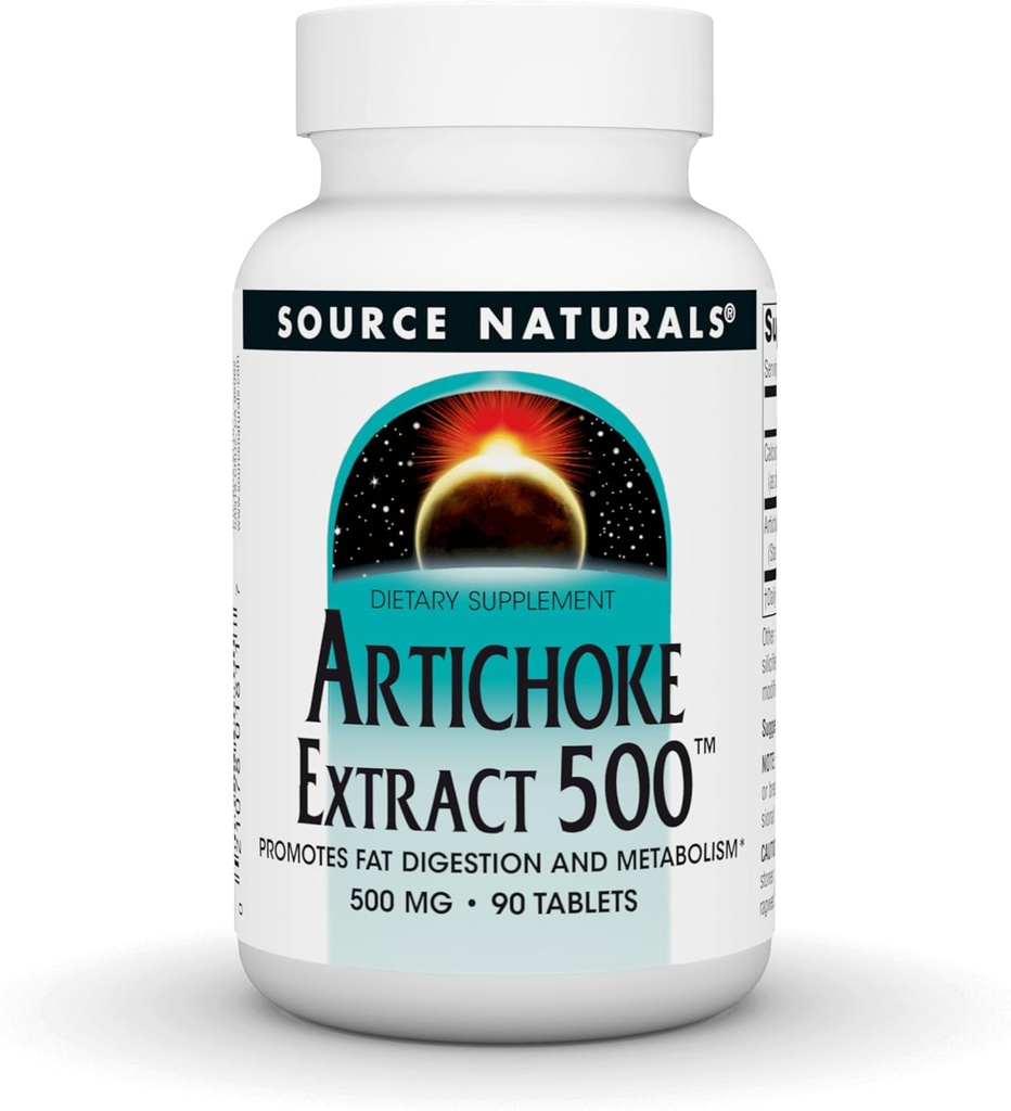 Source Naturals Artichoke Extract 500 mg, 90 Tablet