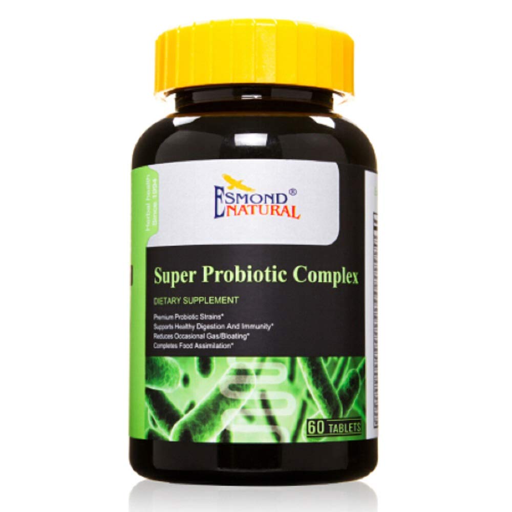 Super Probiyotik Kompleks (Reduces Occasional Gas/Bloating), GMP, Natural Product Assn Sertifikalı, ABD'de Yapılan 60 Tablet - 60 Tablet