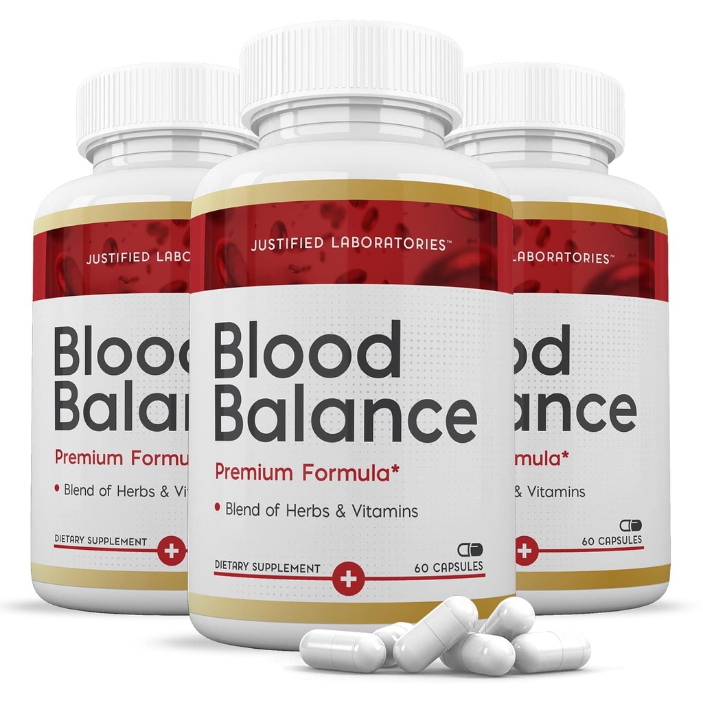 Δικαιολογημένα Εργαστήρια (3 Pack Blood Balance Advanced Formula 620MG Συμπληρώματα Χάπια 180 Καψάκια