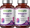 Biophix Vitamin K2 MK-7-100 mcg 60 Vcaps 2 Pack - Güçlü Bones Immune Health