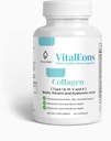 Kadınlar için Kolaj Saç, Cilt ve Çiçek Tamam - Tip I, II, III, V, X, Collagen Capsules Biotin, Keratin & Hyaluronik Asit - Kapsamlı Cilt, Saç & Nail Desteği
