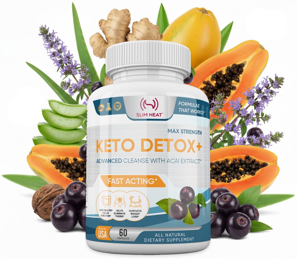 Kilo kaybı için Detox Cleanse - Natural Gut & Intestinal Cleanse Pills - Perllium Husk ile Perllium - Keto Detox for Women & Men - Non-GMO, NSF Sertifikalı, ABD'de Yapıldı - 60 Capsules