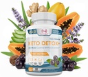 Kilo kaybı için Detox Cleanse - Natural Gut & Intestinal Cleanse Pills - Perllium Husk ile Perllium - Keto Detox for Women & Men - Non-GMO, NSF Sertifikalı, ABD'de Yapıldı - 60 Capsules
