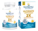 Kuzey Naturals Ultimate Omega 2X, Limon Flavor - 60 Soft Gels - 2150 mg Omega-3 - EPA & DHA ile Yüksek Yeterli Balık Yağı - Beyin ve Kalp Sağlığını Teşvik - Non-GMO - 30 Hizmet