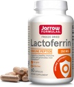 Jarrow Formulas Lactoferrin 250 mg - Ανοσοποιητική Γλυκοπρωτεΐνη - για Υγιεινή Υποστήριξη ανοσοποιητικού συστήματος & Απορρόφηση σιδήρου - Παγωμένη Αποξηραμένη - Χωρίς γλουτένη - Μη ΓΤΟ - 60 Κάψουλες (Σερβίρετε)