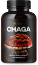SIRUNES Mushroom Supplement Chaga Mushrooms Capsules 100 Kont - Chaga Mushroom Toz ile Doğal Organik Mushrooms - Immune Desteği için Antioksit, Enerji Boos