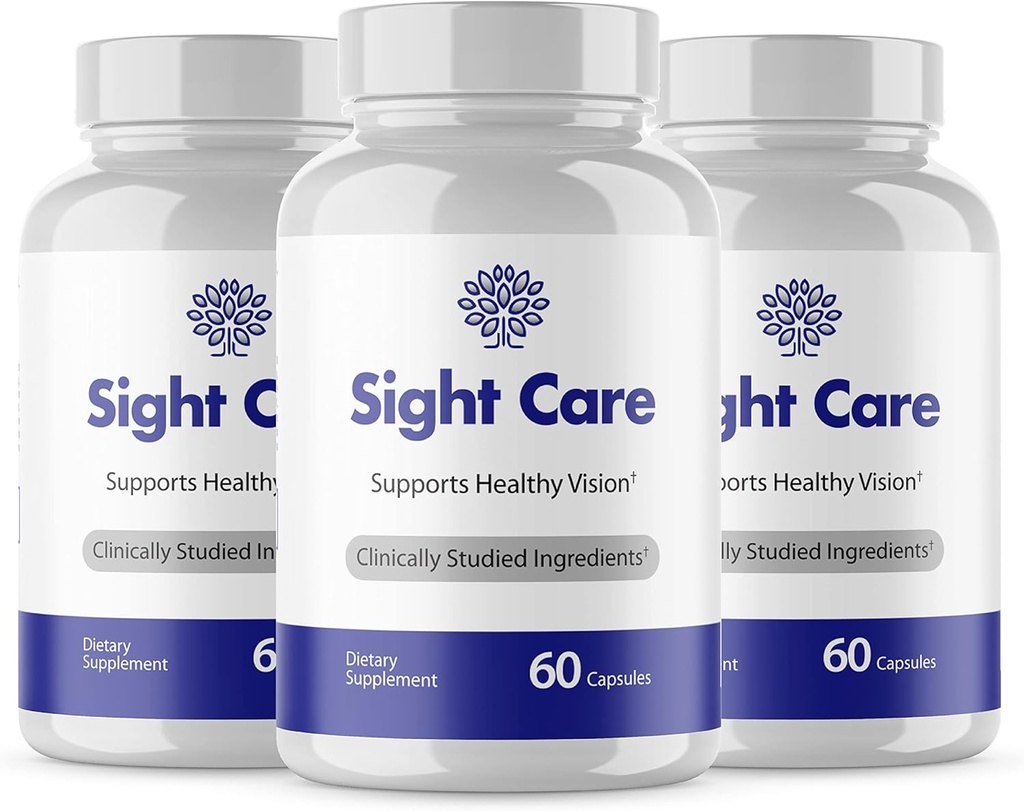 (Official 3 Pack) Sight Care Capsules - Sağlıklı Vizyon Desteği için SightCare Capsules Pro Supplements Pills Pastilla Sight Care Pills 3 Ay Supply (180 Caps)