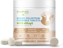 GREENPEOPLE Bovine Colostrum Tablets Chewable, 40% IgG | Colostrum Supplement for Immune Support, Gut Health | 120 Count