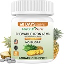 Chewable Iron Carbonyl 65 mg ile C 180 mg (For Women/Men) - Pineapple Flavor 60 Kont (1)