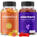 NutraChamps (2-Pack) Vitamin C Gummies ve Elder Gummies
