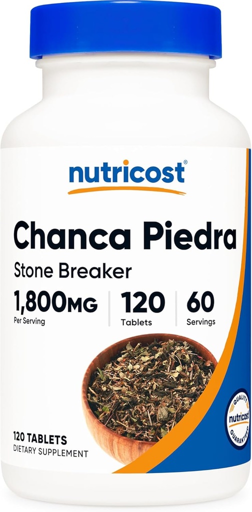 Nutricost Chanca Piedra Extract - Stone Breaker - 120 Tablet, 1800 mg Odada, 60 Şişeler
