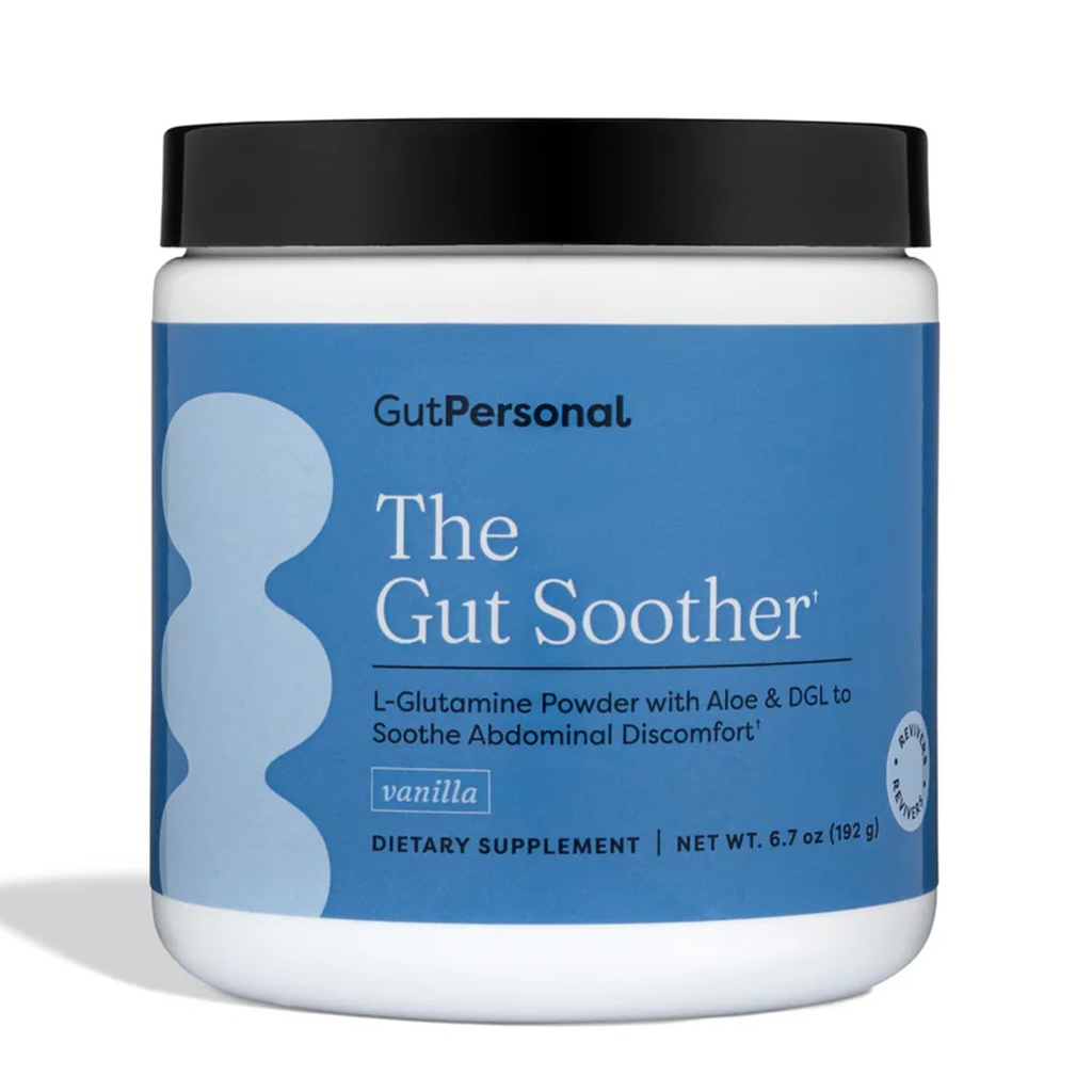 GutPersonal The Gut Soother L-Glutamine Powder Supplement: Επαναφορά της ουροδόχου κύστης, Soothe Digestive Discomfort Ενώ την προώθηση της συνολικής υγείας της ουροδόχου κύστης, 30 υπηρεσίες (Vanilla)