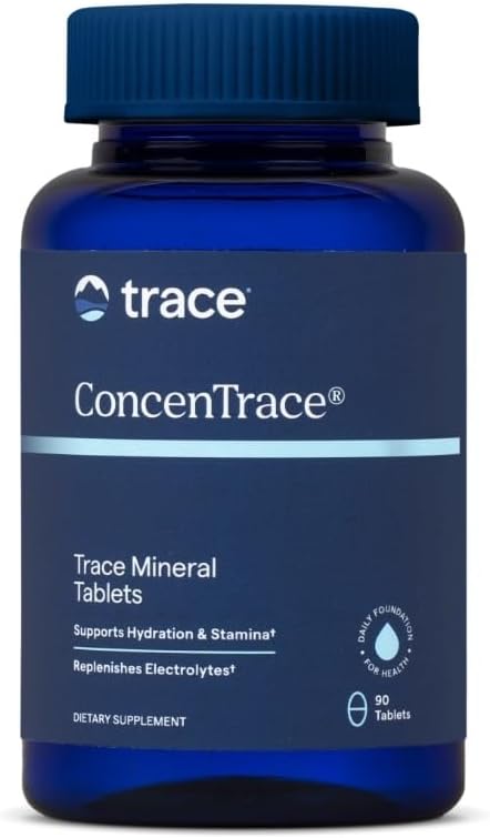 Trace Minerals ConcenTrace Trace Minerals Tabletleri - Genel Sağlık için Günlük Tamam - Doğal Enerji, Kemik Gücü, Sağlıklı Bağlayıcı Tound & Immune System Support - 90 (30 Count Services)