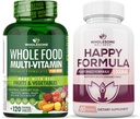 Erkekler için Tüm Gıda Çok Vitamini - Doğal Çok Vitaminler, Mineraller, Organik Türler Mutlu Formula Doğal Formülü Tamamlandı