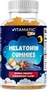 Vitamatic Sugar Free Kids Melatonin 1mg, 90 Gummies, Pineapple & tutkulu Flavored Gummies, 90 Days Supply