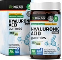 BIO KRAUTER Hyaluronic Acid Gummies w/Vitamin C - 250 mg - 60 Vegan Chews - Hyaluronik Asit Supplements - Pectin-Based