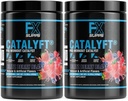 FXSUPPS Catalyft Pre-Workout Toz İçecek Erkekler ve Kadınlar için Blitz Berry Blast Mix with Kretine, Caffeine & Beta-Alanine | Enerji pompası için En İyi, Kas Mix & Focus, 40 Hizmetler (2-Pack)