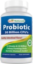 Best Naturals Probiotic 10 Strains & 30 Billion CFU Εντερική Χλωρίδα, 120 κάψουλες Veggie - Ράφι Σταθερό προβιοτικό (4146365)