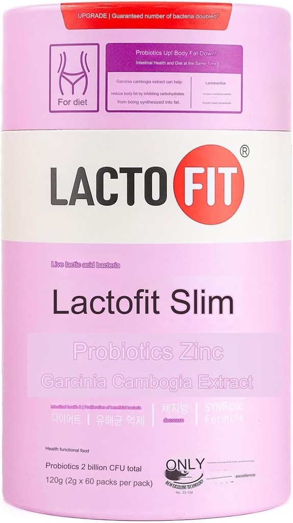 Lacto-Fit Slim 1 Pack (2g x 60 Toz Sticks), Chong-Kun-Dang CKD Lactofit