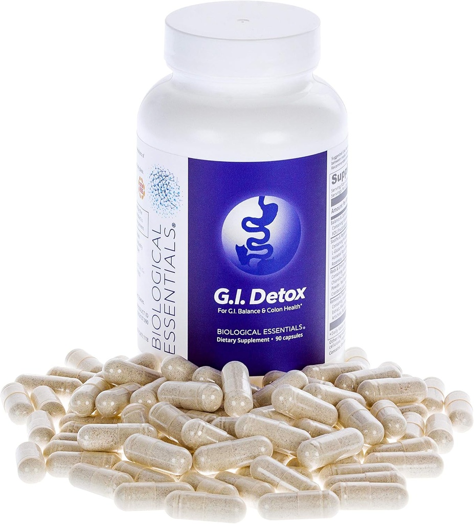 Βιολογικά Απαραίτητα G.I. Detox - Cleanse Soothe και Replenish Blend (90 κάψουλες) (Γαστρεντερικό Detox) Συμπληρώματα υγείας