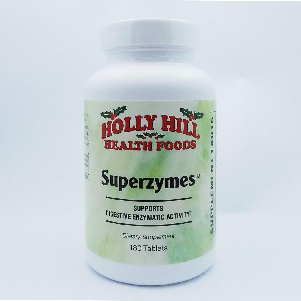 Holly Hill Health Foods, Superzymes, 180 Tablet