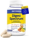 Enzymedica Digest Spectrum, Kadınlar ve Erkekler için Gelişmiş Digestive Enzymes, Destekler Digestion and multiple Food intolerances, Fast-Acting Formula for Gas and Bloating Relief, 120 Capsules FFP