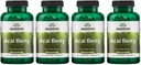 Swanson Acai Berry Antioksi Support 500 Milligrams 120 Capsules (4 Pack)
